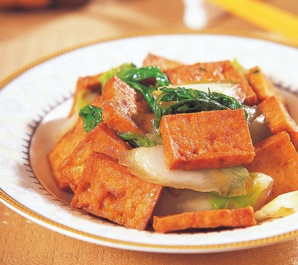 油豆腐烧小白菜怎么做-油豆腐烧小白菜的做法