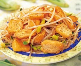 黄豆芽炒油豆腐怎么做-黄豆芽炒油豆腐的做法