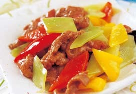 图片[1]-牛肉炒绿笋-锦囊菜谱