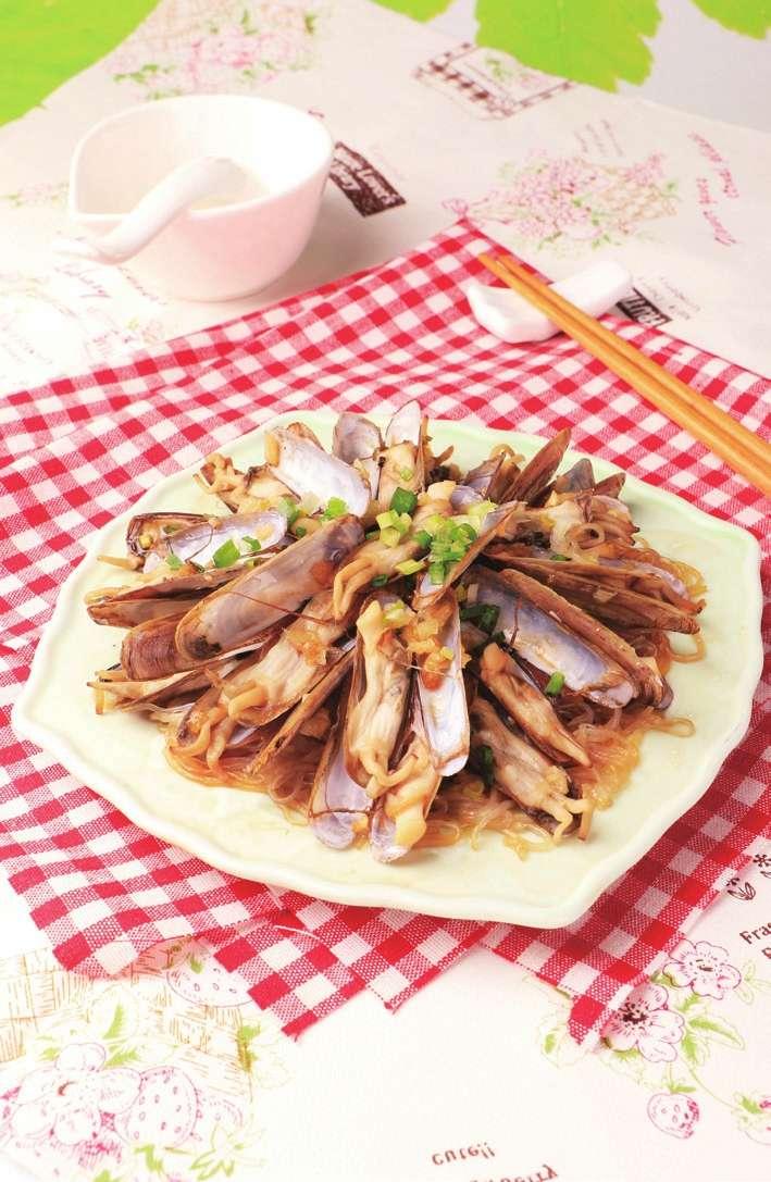 粉丝蒸蛏子-锦囊菜谱