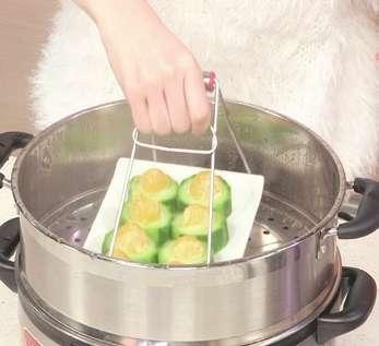 图片[3]-干贝咸蛋蒸丝瓜-锦囊菜谱