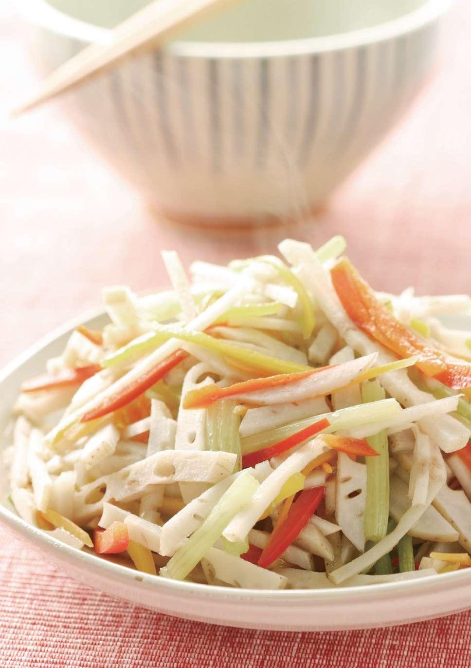 芹菜炒藕丝的做法大全,家常清炒藕丝芹菜菜谱分享